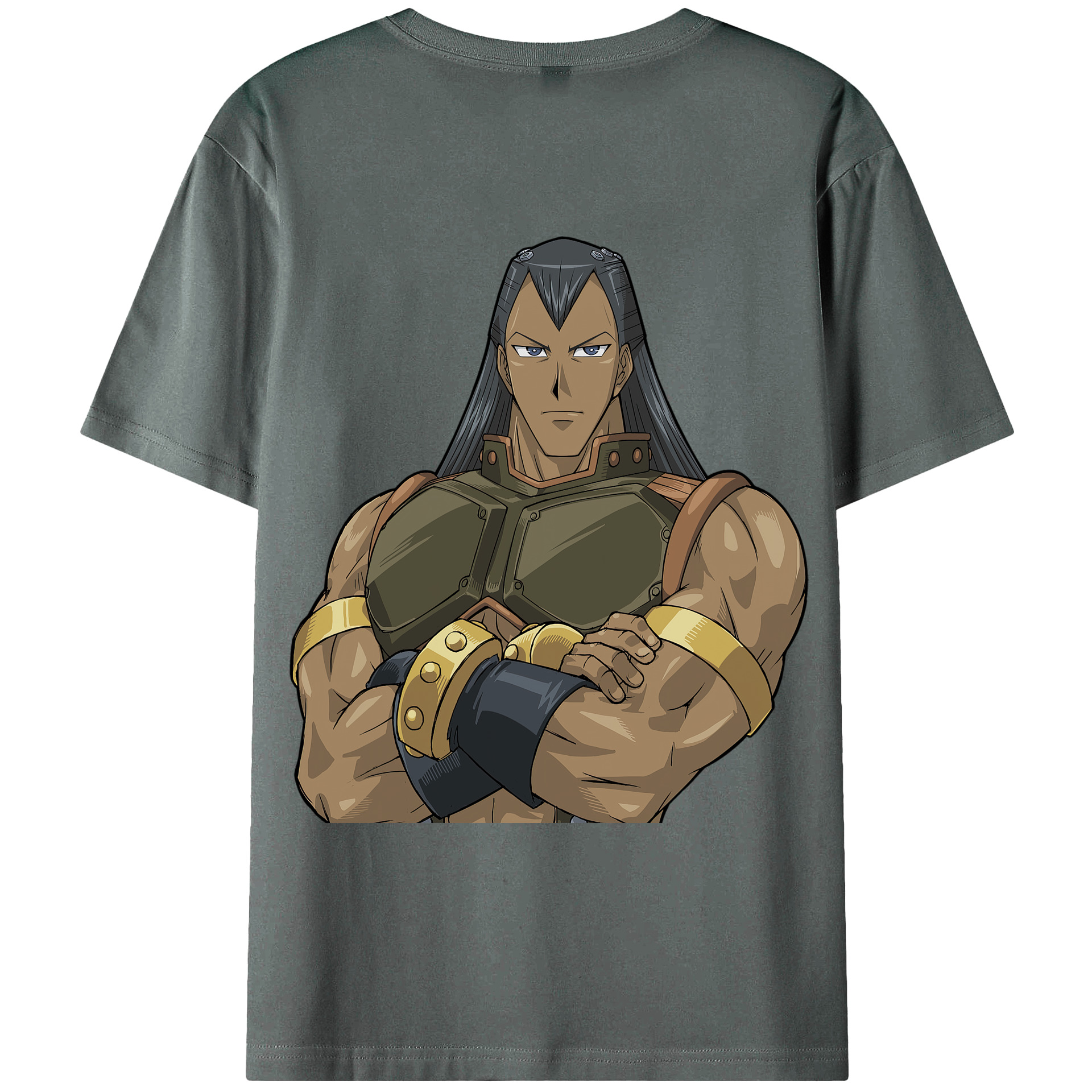 （画像用） 遊☆戯☆王 Yu-Gi-Oh! 綿100％ メンズ半袖Tシャツ（バックプリント） 通気性